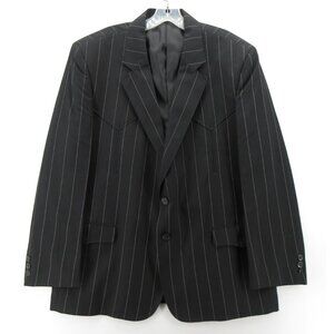 Los Altos Boots Sport Coat 42 Blazer Western Wear Pinstripe Cowboy *